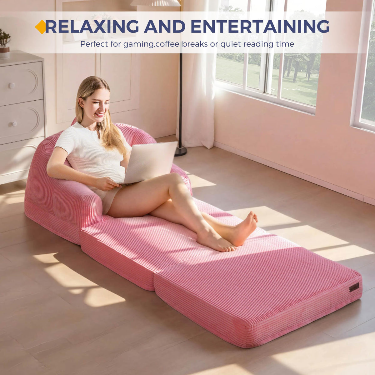 Folding Sofa Bed with Backrest Q344774