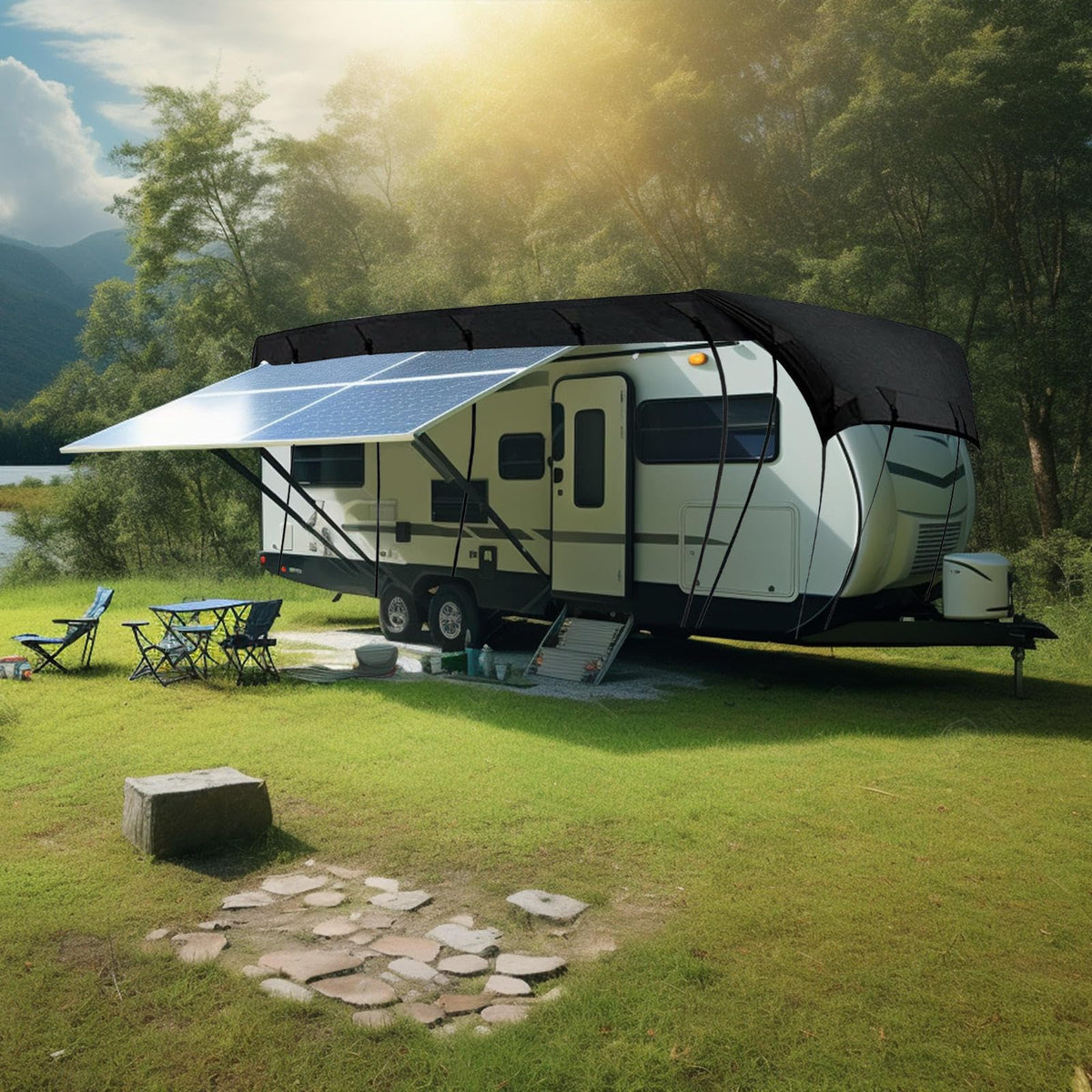 12-42 ft Travel Trailer RV Cover D467