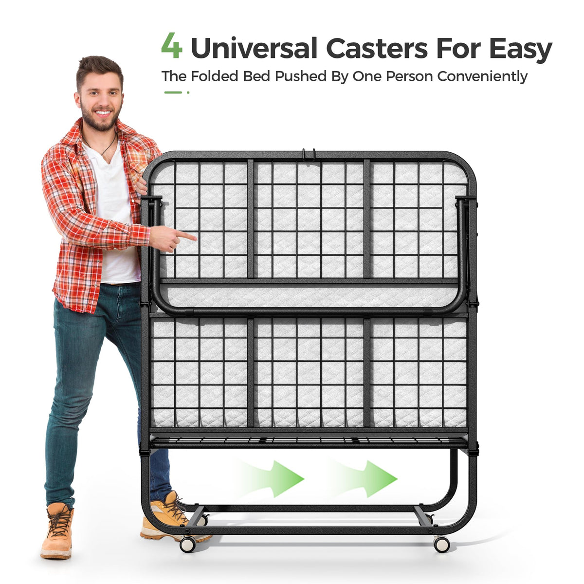75" × 31" Folding Bed with Mattress N36514