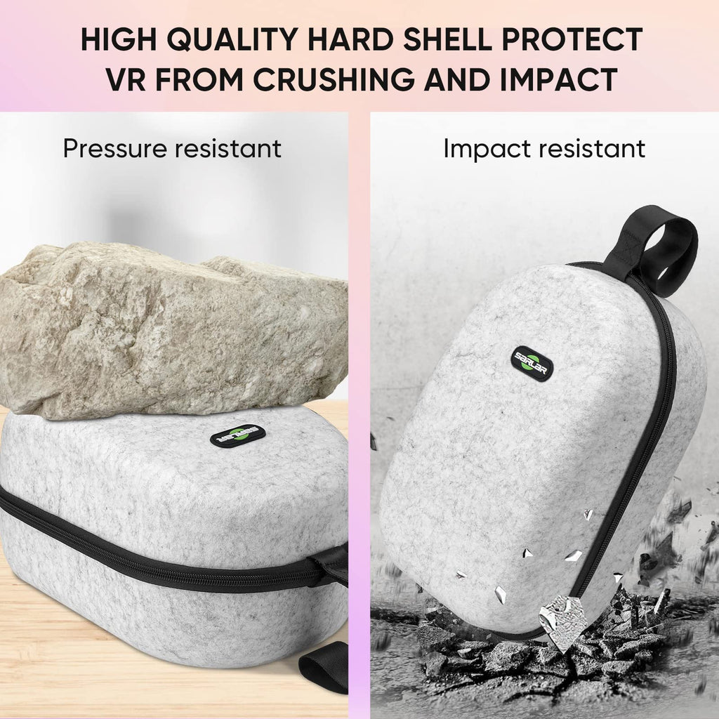 Large Hard Carrying Case Compatible with VR Gaming Headset N337