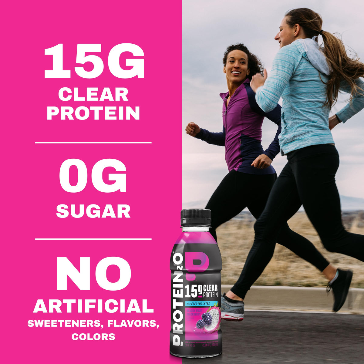 Clear Whey Protein Isolate and Electrolyte Drink 15g Protein 16.9 Fl Oz 12 Count V24528