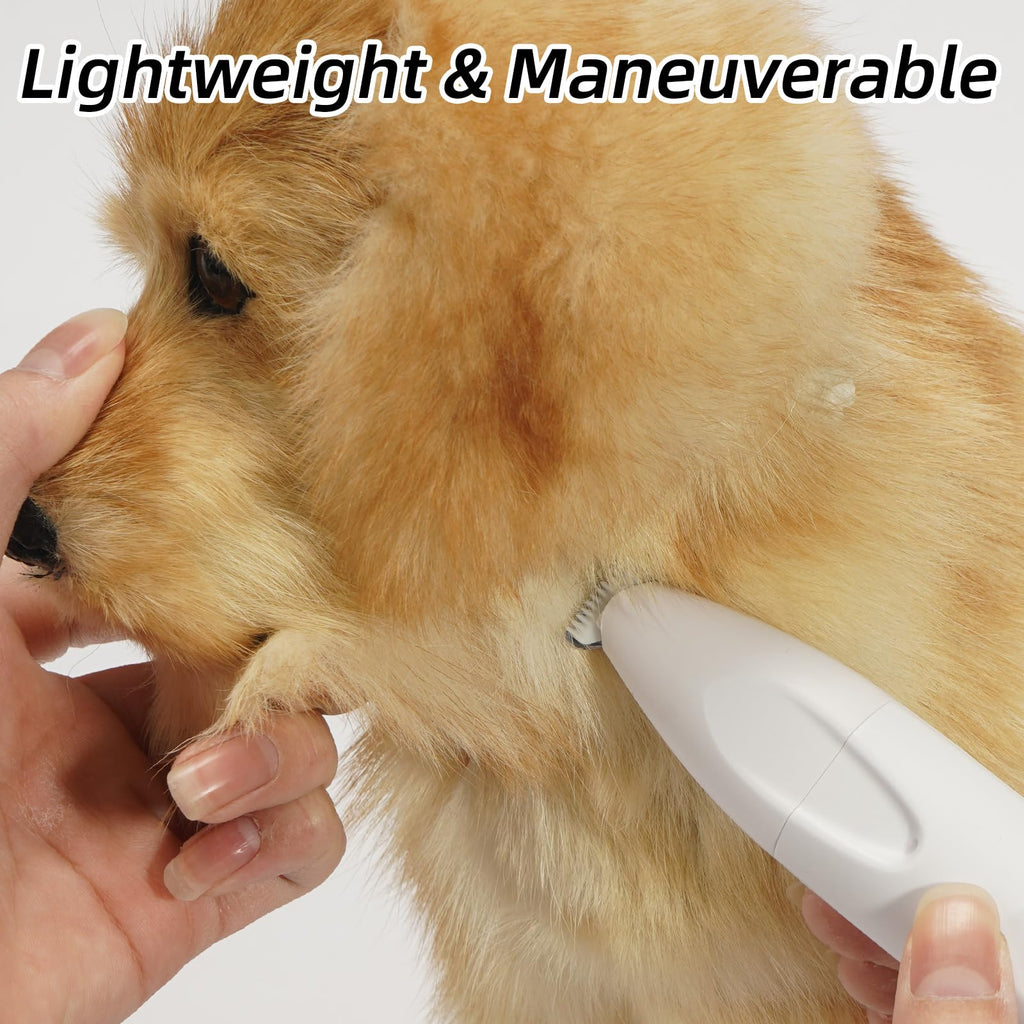 Quiet 2-in-1 Pet Hair Trimmer & Nail Grinder with LED Light C89489