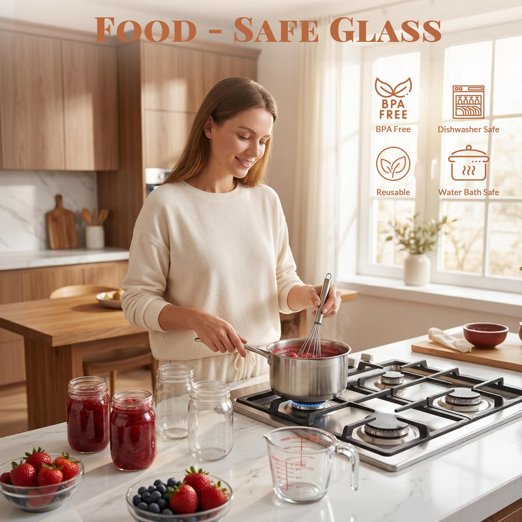 20 Pcs 12oz Glass Mason Jars With Lids H38016