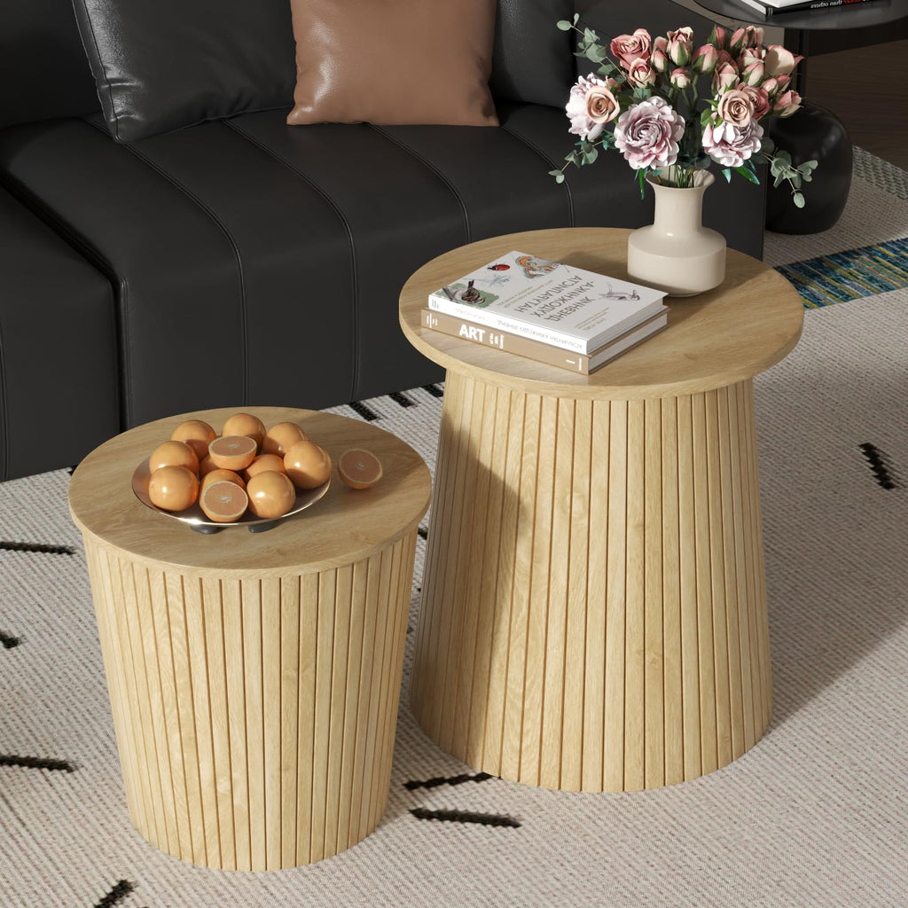 2-Piece Round Coffee Table Set Y2250
