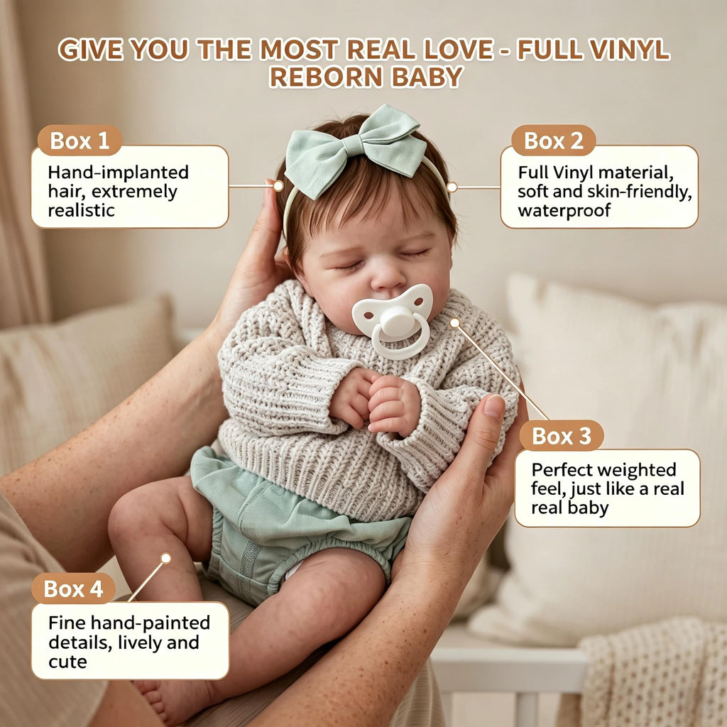 20 Inch Full Vinyl Realistic Reborn Baby Doll G92778