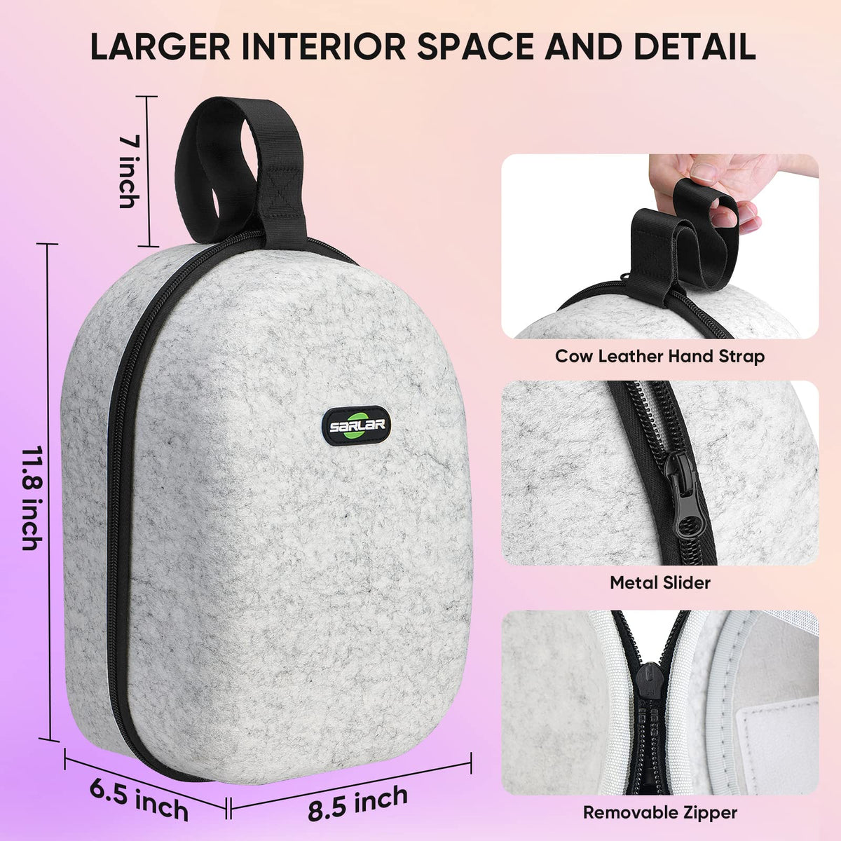 Large Hard Carrying Case Compatible with VR Gaming Headset N337