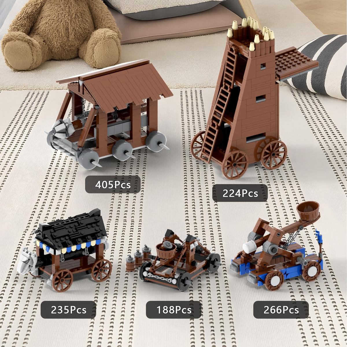 Medieval Castle Battle Building Block Set D16431