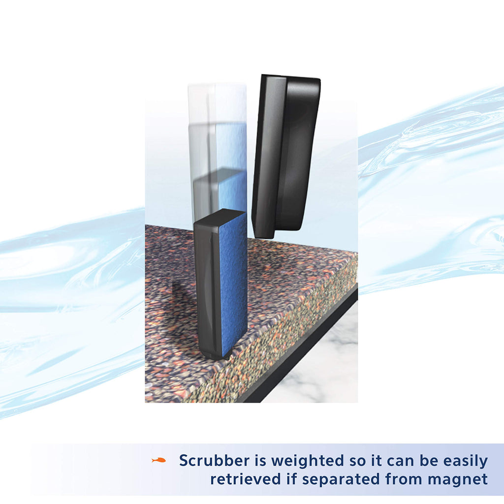 Aquarium Algae Scraper Magnetic Glass Cleaner J86681