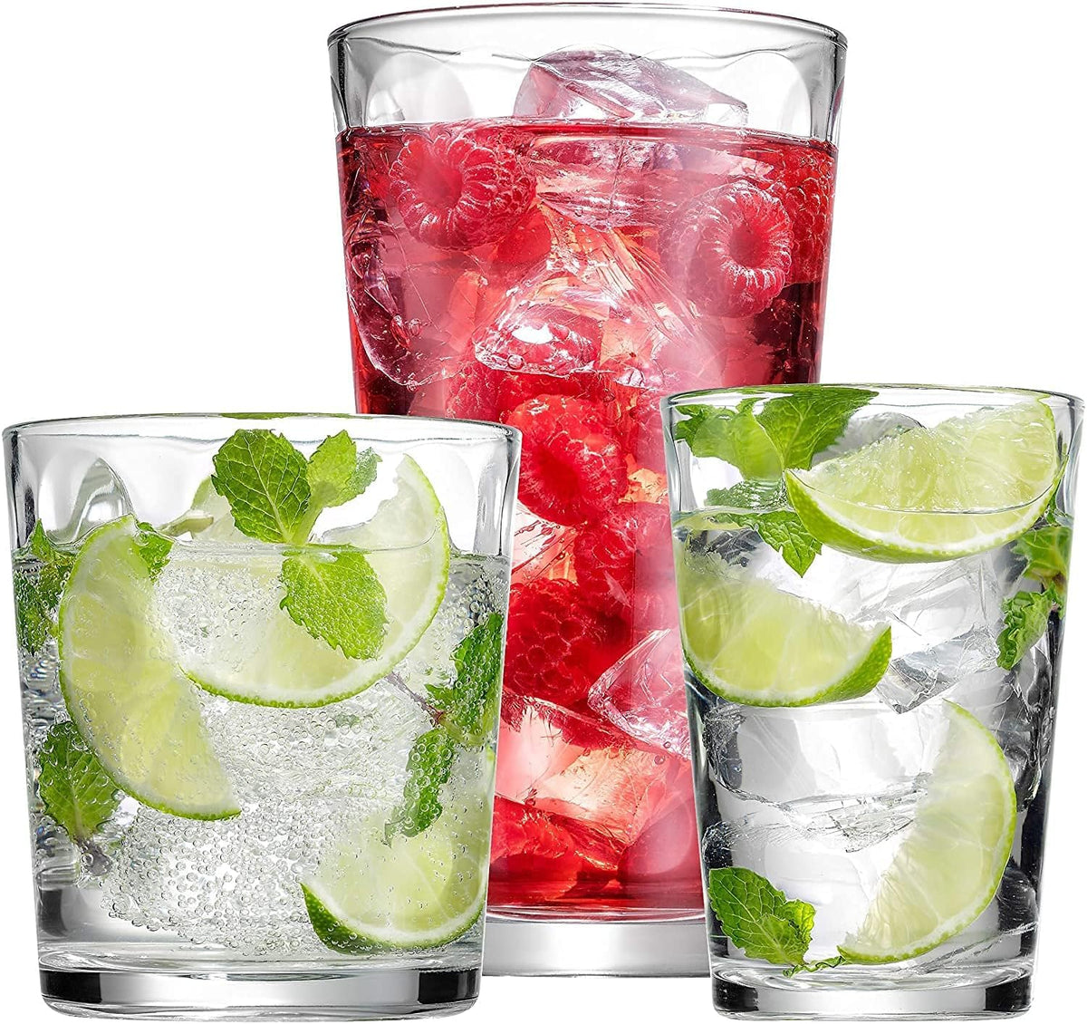 Set of 12 Stackable Drinking Glasses C5682