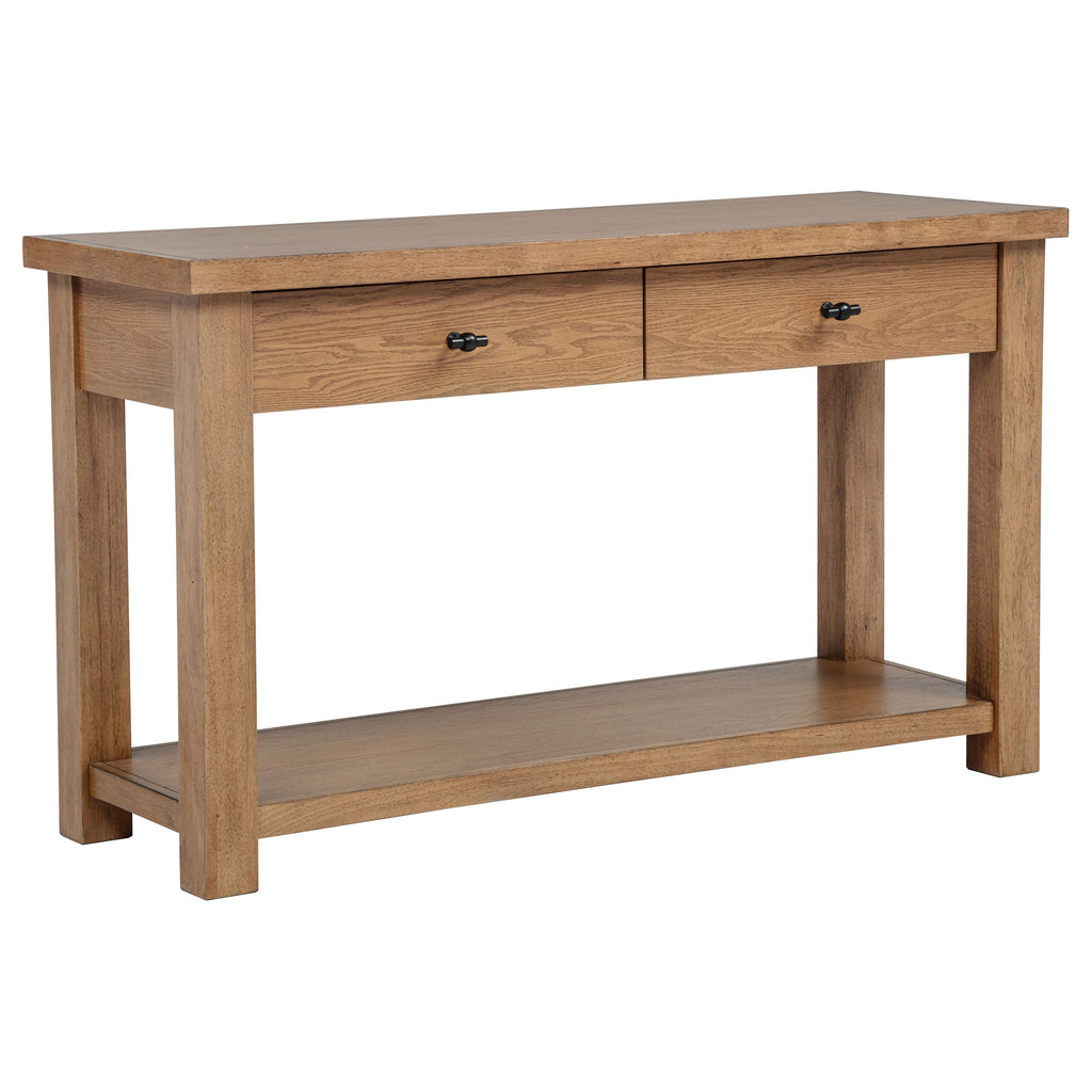 Golden Oak Console Table E932496