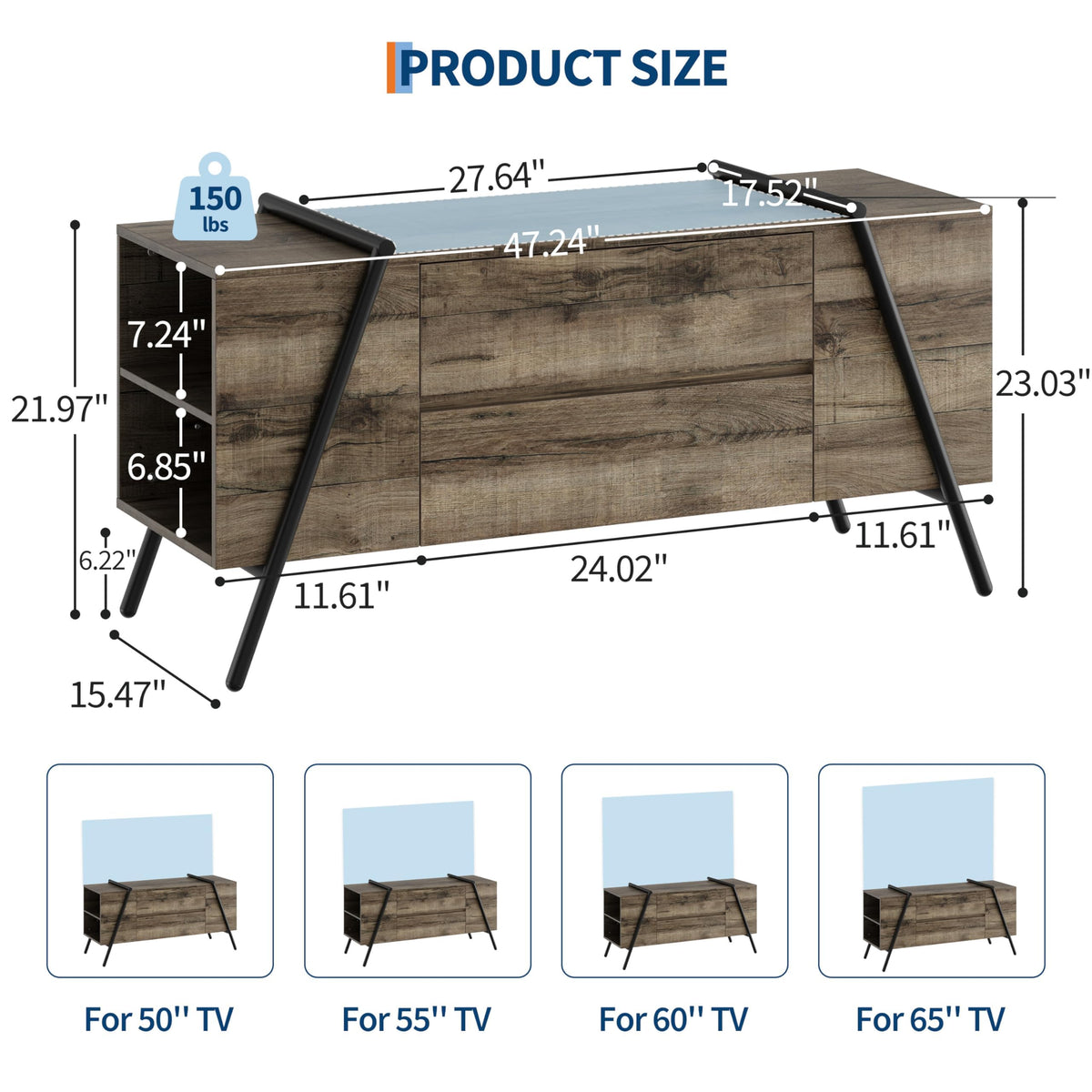 TV Stand with 2 Drawers T756000