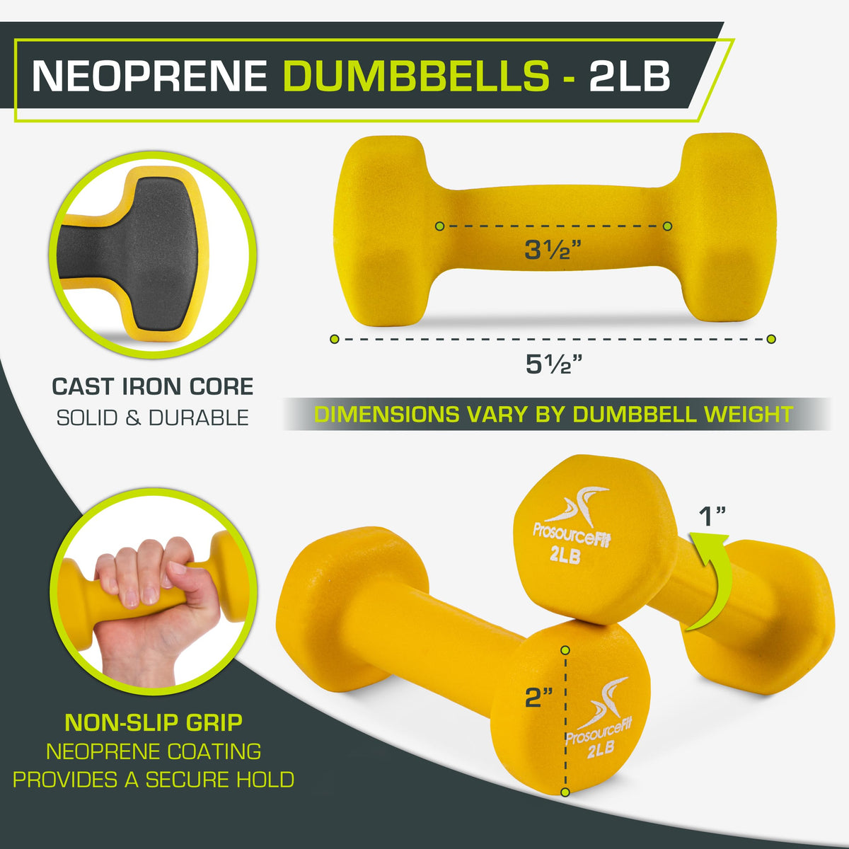 Neoprene Dumbbell Non-Slip Grip Q882764