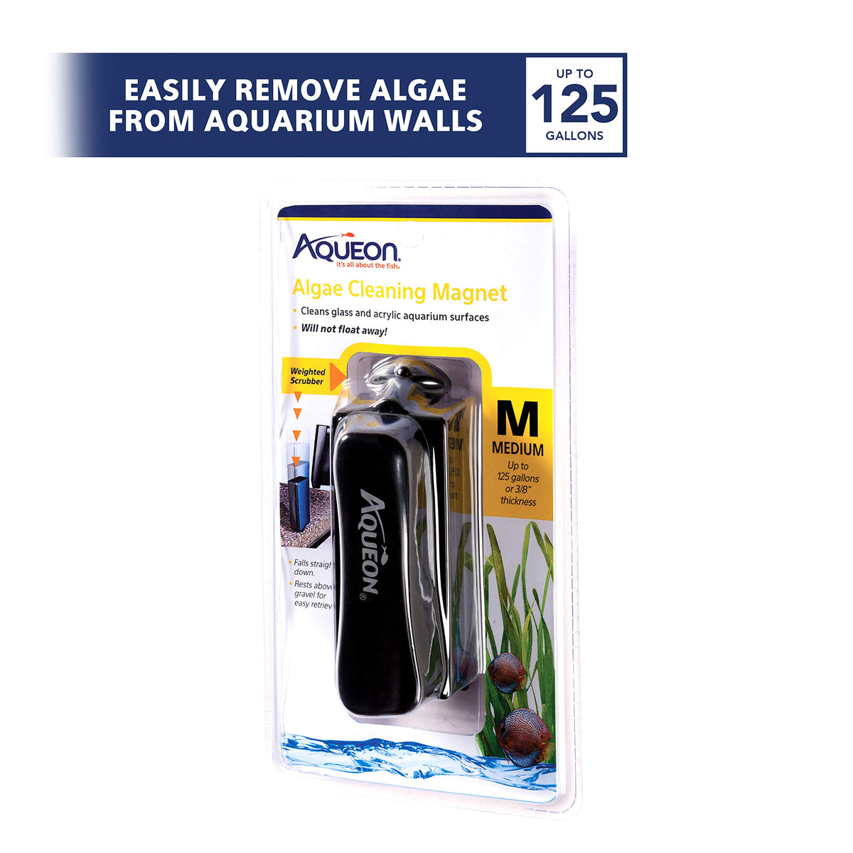 Aquarium Algae Scraper Magnetic Glass Cleaner J86681