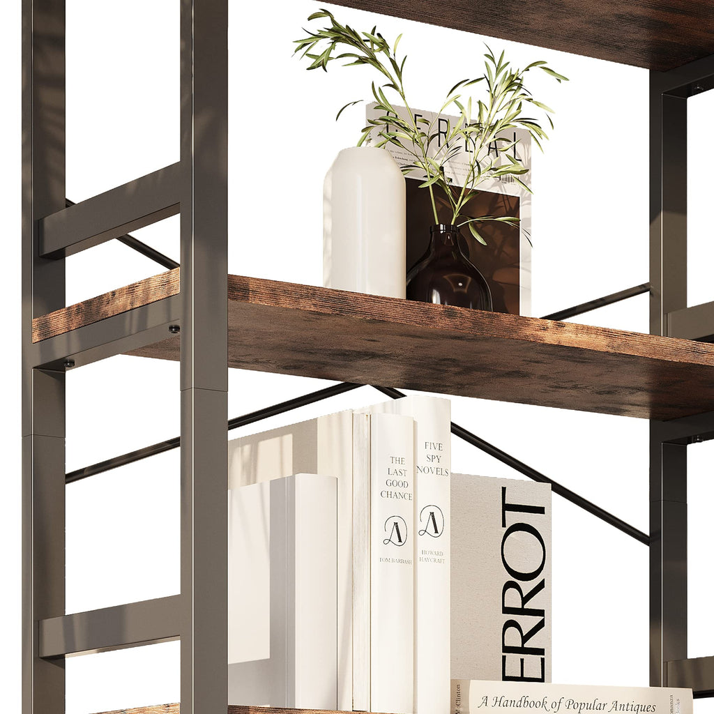31.5" 5-Tier Industrial Bookshelf G149