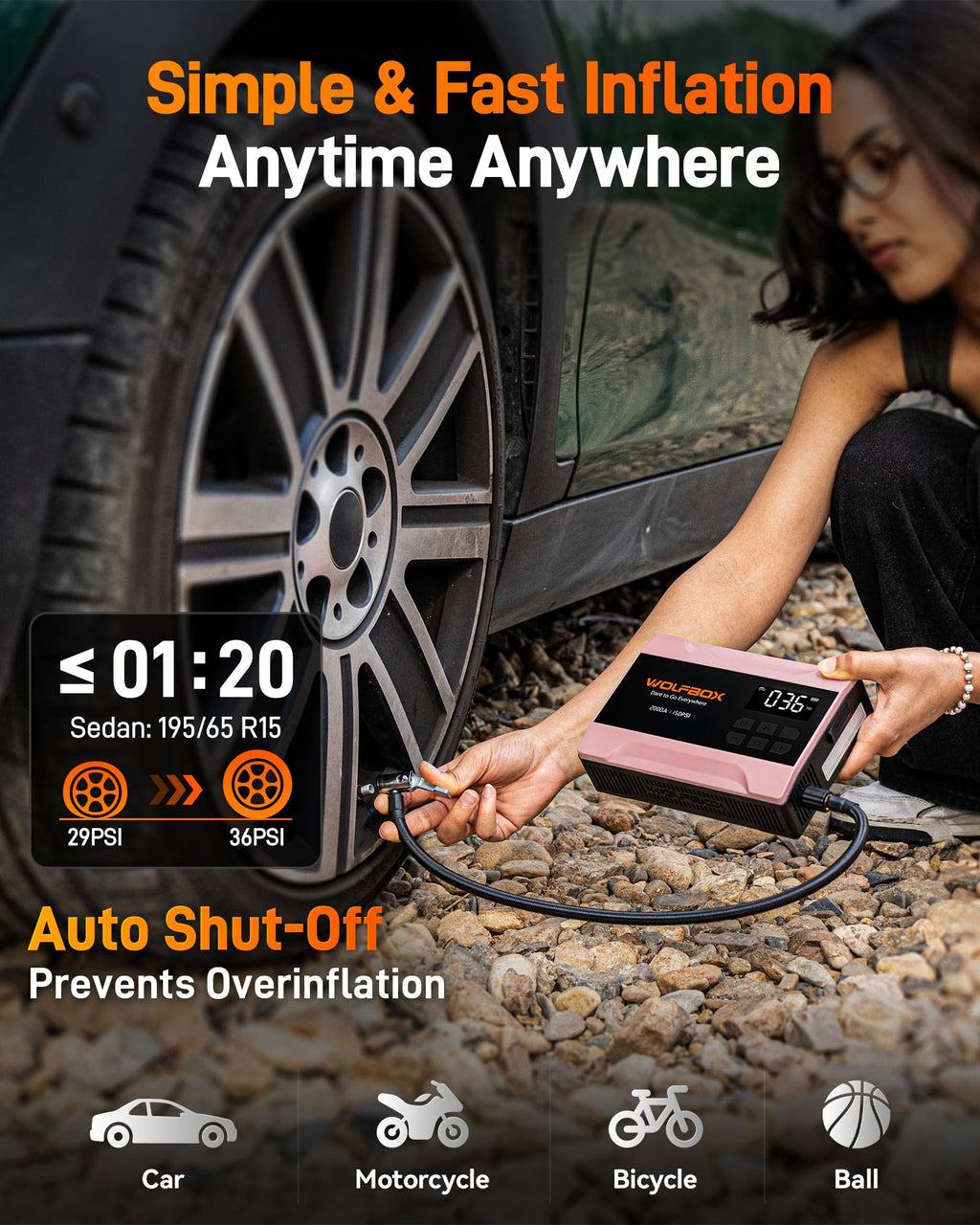 2000A Jump Starter with Air Compressor S807028