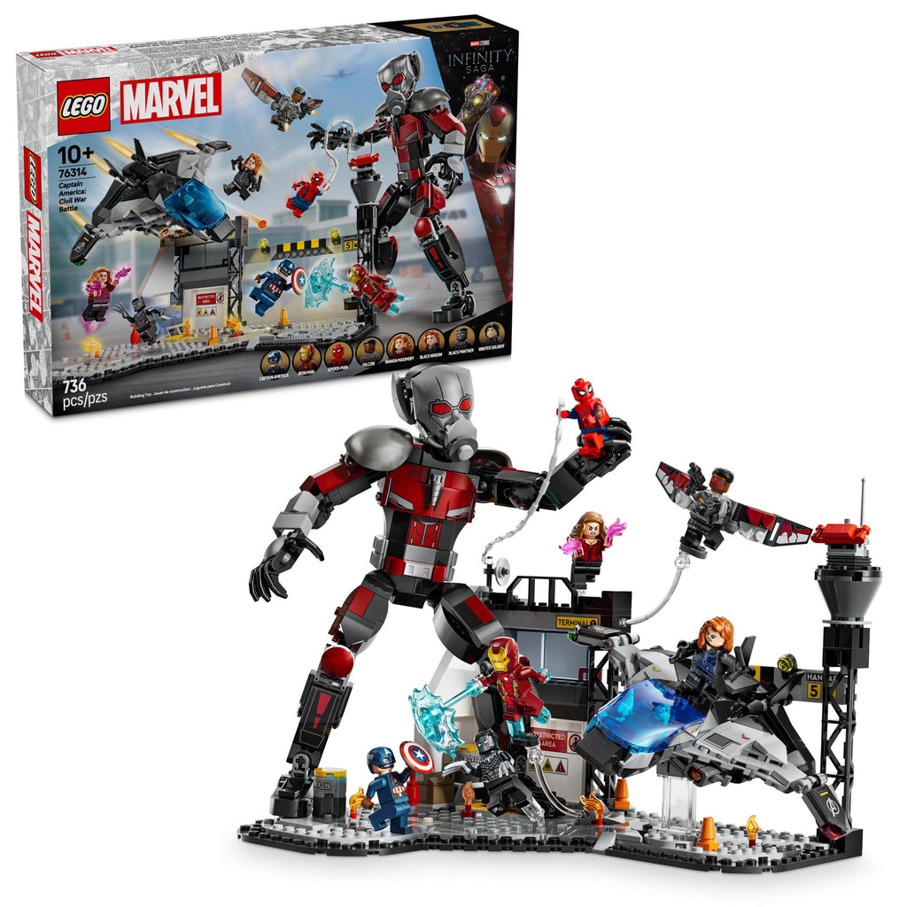 Captain America Civil War Building Toy Set with 8 Minifigures S140380