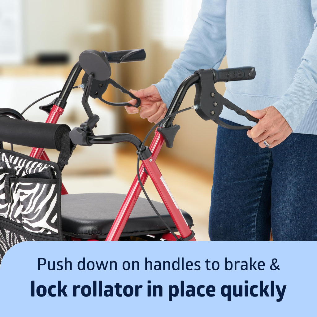 Lightweight Aluminum Foldable Rollator Walker X862