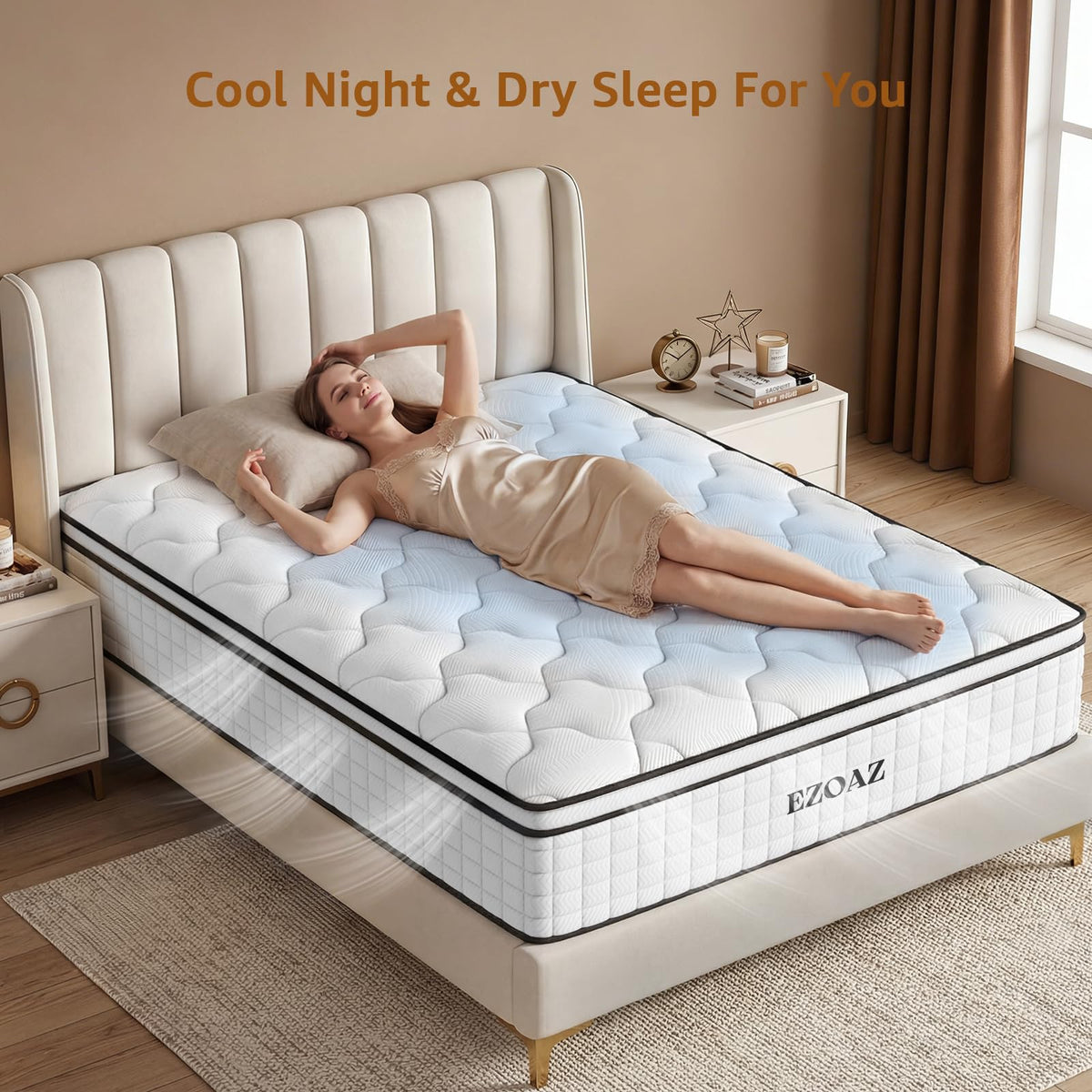 12 Inch Medium Firm Hybrid Full Mattress J4734