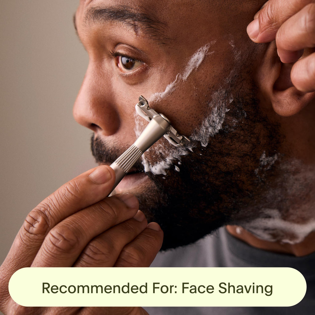 Black All-Metal Single Blade Razor V1924