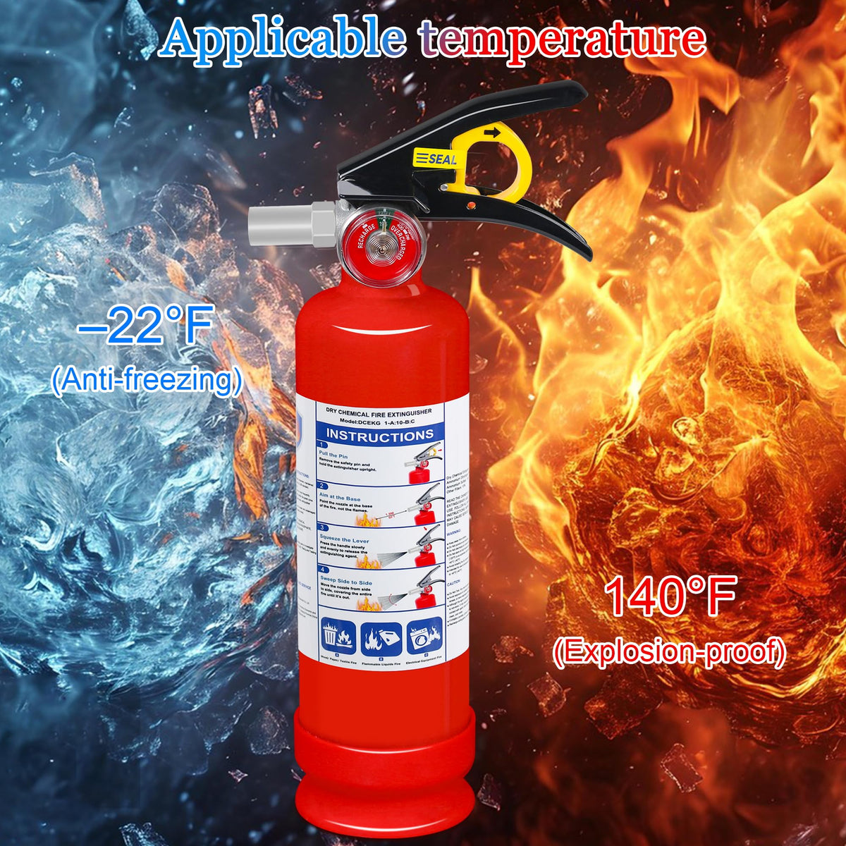 2-Pack 2.5 lb ABC Dry Chemical Fire Extinguisher T268686