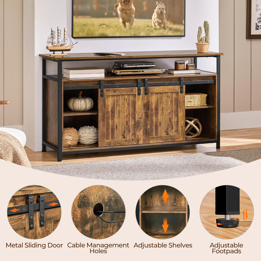 Tall Farmhouse TV Stand for 65 Inch TV Z399