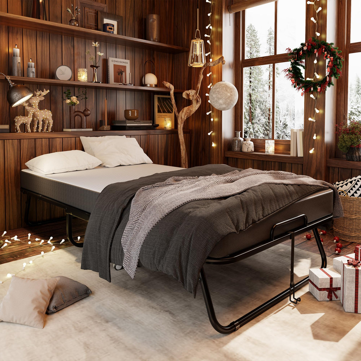 75" × 31" Folding Bed with Mattress N36514