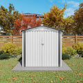 6x3.6FT Metal Outdoor Storage Shed with Lockable Door and Clear Window C49224