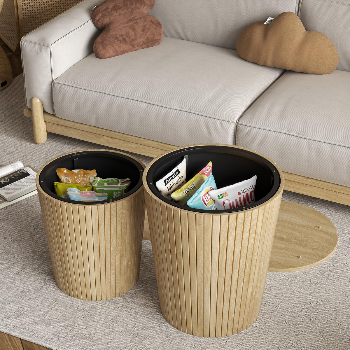 2-Piece Round Coffee Table Set Y2250