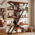 5-Tier Wood and Metal Bookcase A82420