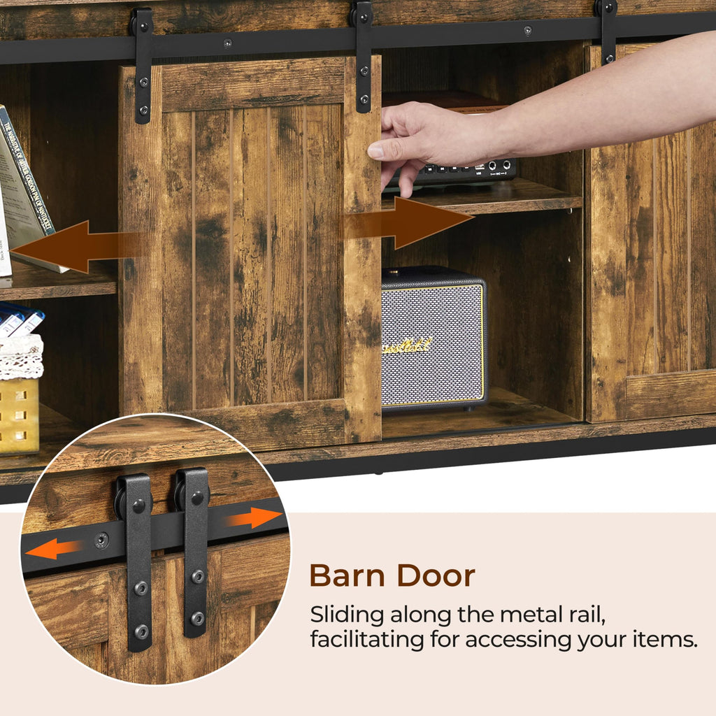 Tall Farmhouse TV Stand for 65 Inch TV Z399