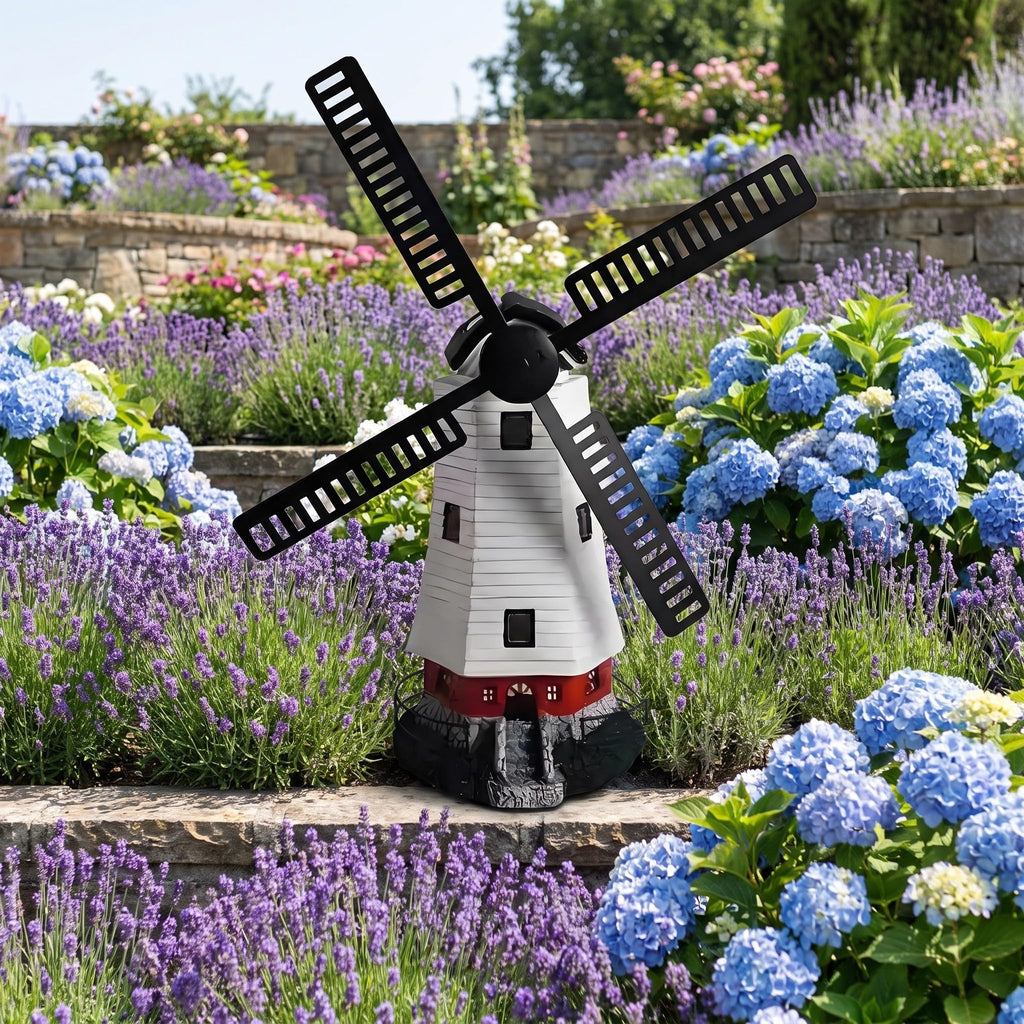 Solar Powered LED Lighthouse Garden Statue H604277